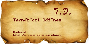Tarnóczi Dénes névjegykártya